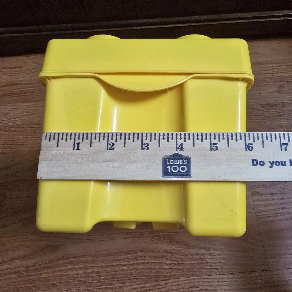 LEGO Storage Brick Case Yellow Stackable 13